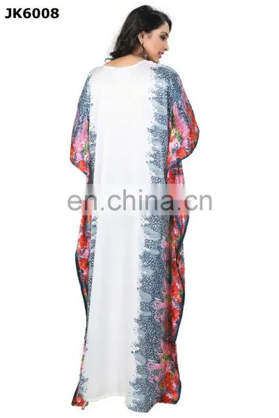 Printed Beautiful Long Kaftan / Simple & Elegant Design Straight Animal Print Style Casual Wear Kaftan photo-6
