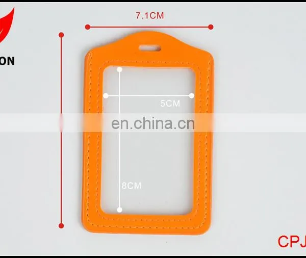 Factory Supply Transparent PU ID Card Holder photo-5