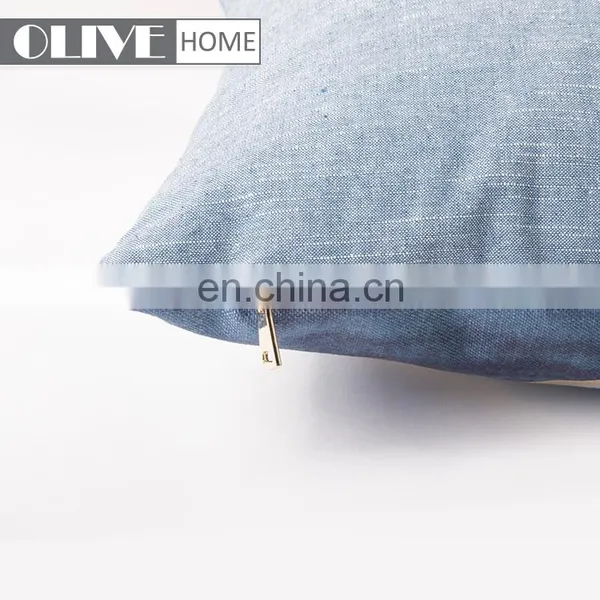 New Design Symmetric Striped Gold Stamping Geometric Print Cushion For Sofa photo-3