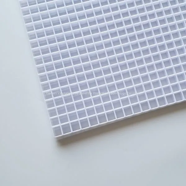 plastic eggcrate grille core panel white YL13B YL13W China XIAEMEN YINGLANG EGG CRATE