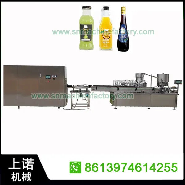 Glass Bottle Juice Beverage Production Line for Filling Drinks