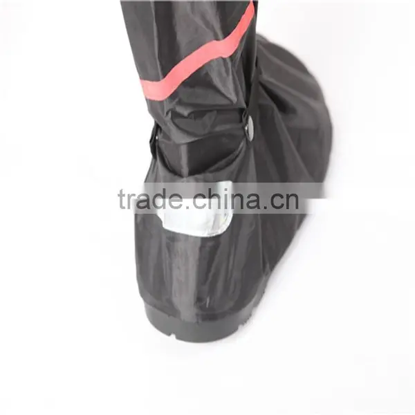 Hot Sale PVC Outsole Material and Low Upper Material Black Rain Shoe Cover photo-2