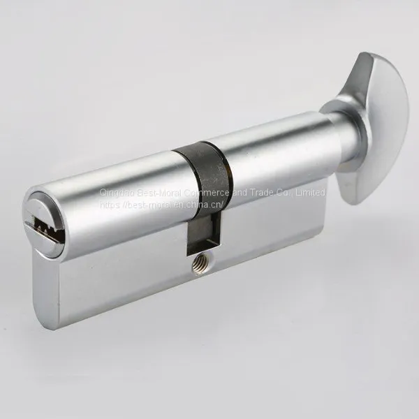 Fan Thumbturn Single Open Euro Profile Brass Lock Cylinder photo-2
