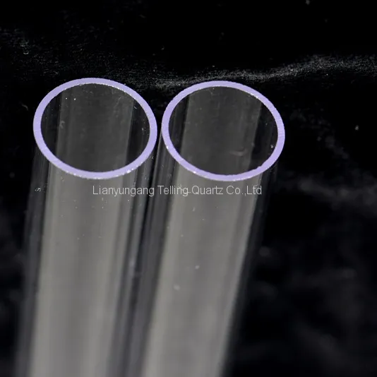 Transparent Ozone Free Quartz Tube Quartz Glass Tubes for Germicidal Lamp photo-2