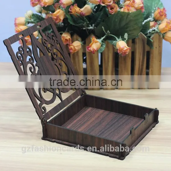 New Design Material Vintage Style Wedding Invitation Wooden Box photo-3