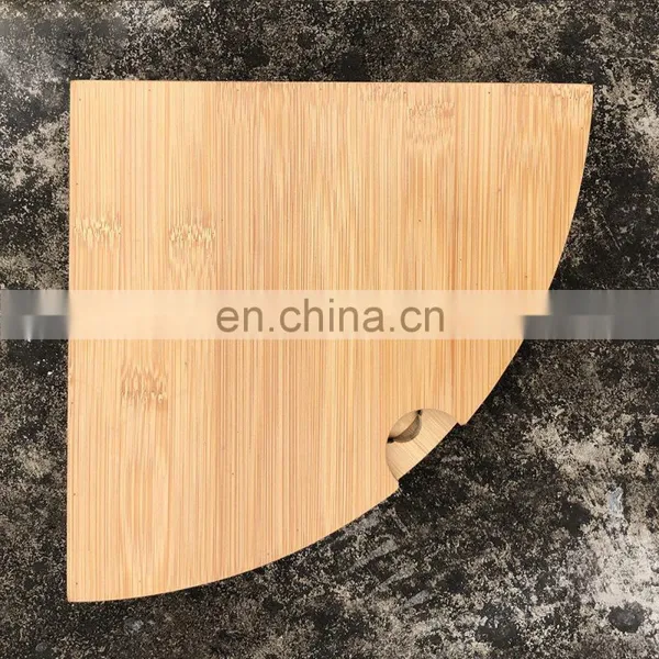 Wholesale Custom Natural Premium Platter Charcuterie Bamboo Cheese Board Set With 3 Cheese Knife Tools photo-5