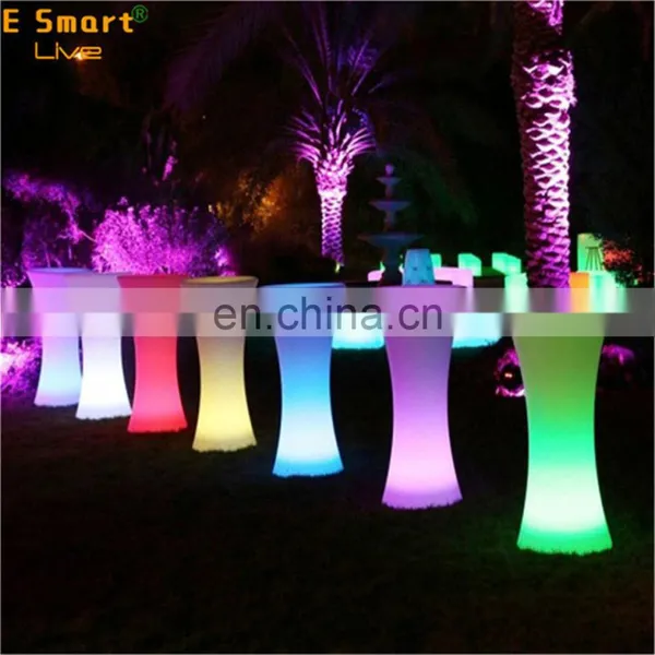 Garden Decoration Led Illuminated /battery Operated Rechargeable Modern Design Led Bar Chair Party Led Light Cocktail Table photo-2