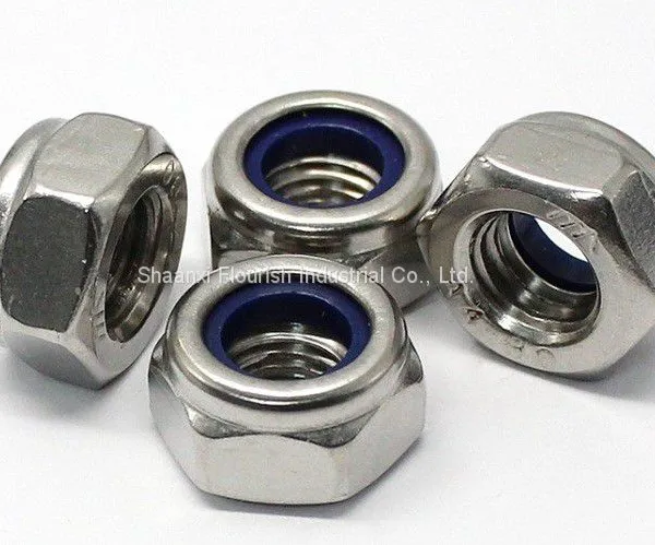 DIN 985 Standard Hexagon Lock Nut Prevailing Torque Type With Nylon Insert photo-3