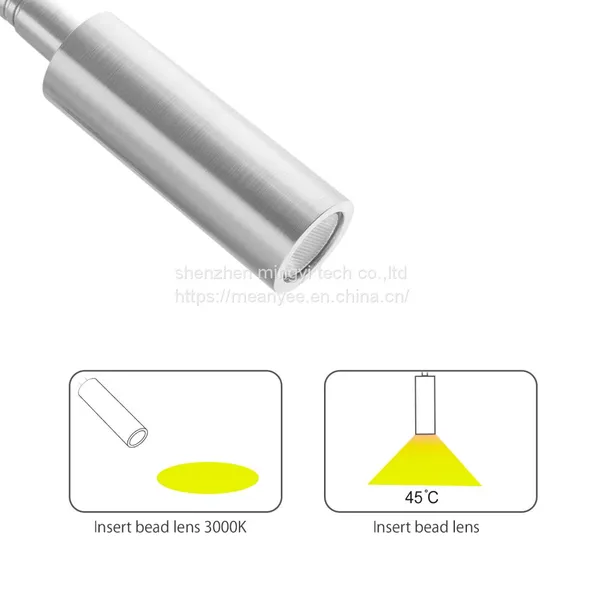 Meanyee Wall Reading Lamp Headboard Bedside Light With Twist Switch/Dimmable/Adjustable Arm/Embedded/Brushed Nickel/3000K LED/MY-WN065 photo-2