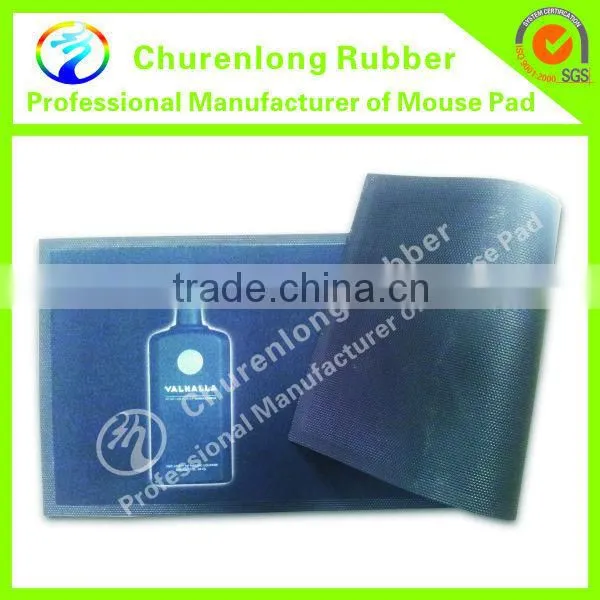 2016 Anti Slip Drink Bar Mat Reinforcement With Custom Logo Personalized Silicone Nitrile Rubber Bar Mat photo-3