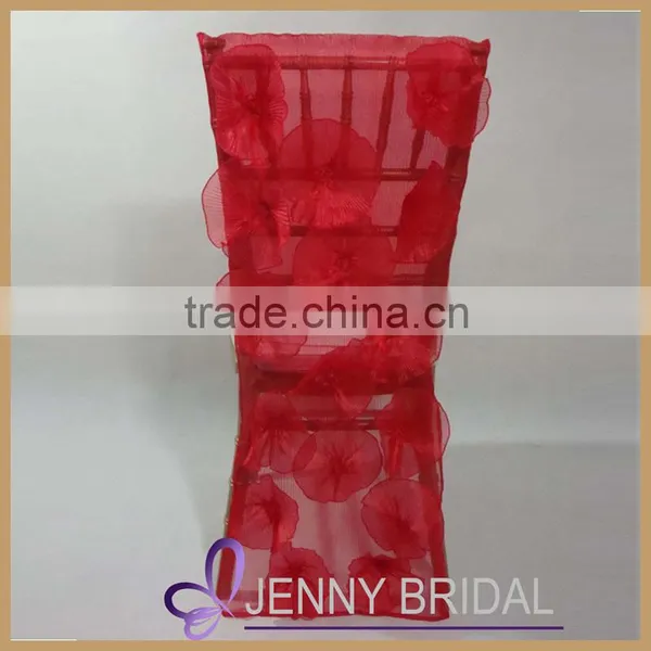 C002A JennyBridal Custom Chair Cover With Crochet Flower photo-5