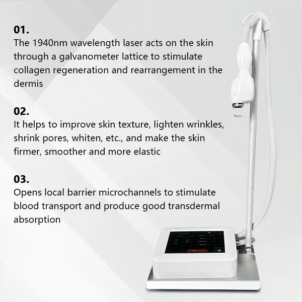 Professional 1940nm Thulium Fractional Laser System for Aesthetic Clinics photo-3