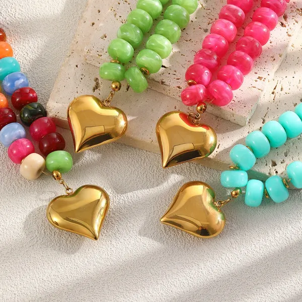 316L Steel Necklace & Pendant Set 18K Gold PVD - B2B Jewellery Manufacturer Warranty photo-3
