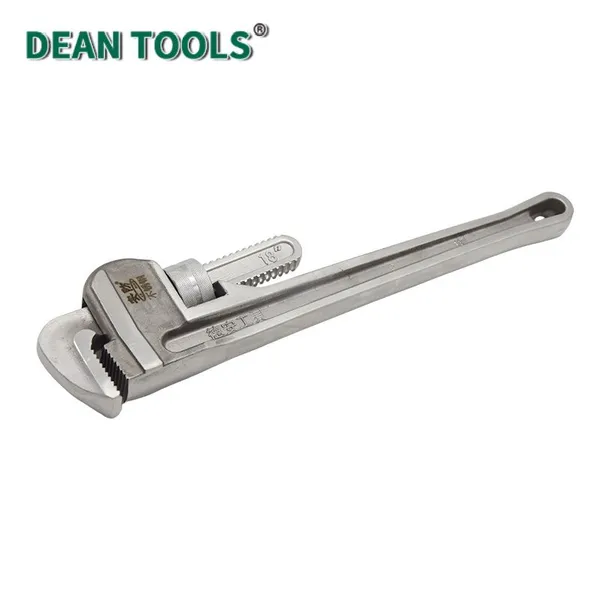 Non-Magnetic Pipe Wrench Plumbing Wrench for Pipe Fitting Tightening and Repair Corrosion Resistant 304 Stainless Steel