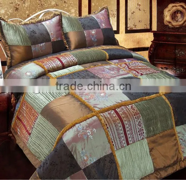 7Pcs Patchwork Polyester Comforter Set photo-4