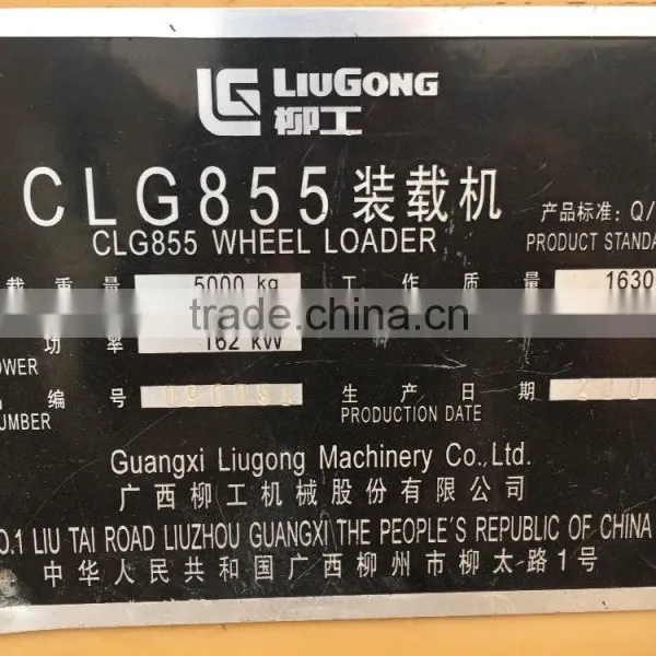 Used Liugong Wheel Loader 855, Very Cheap Price photo-5