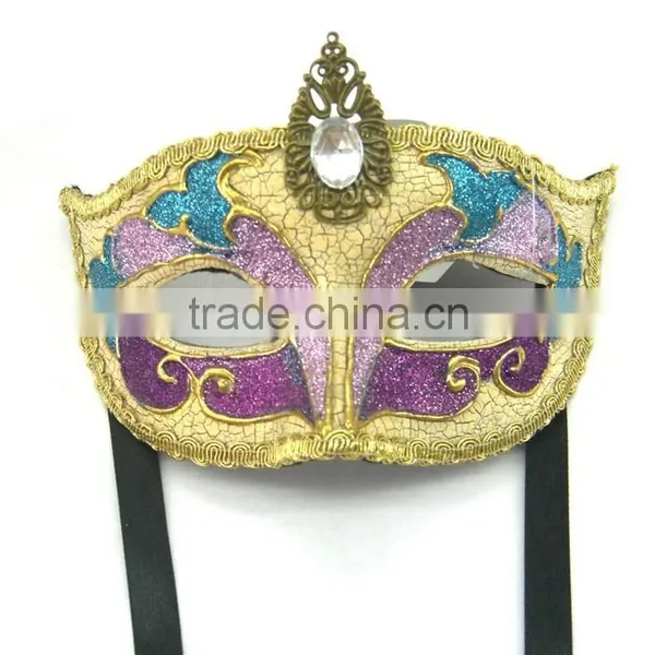 Custume Carnival Accessories HT-HF028 Plastic Half Face Party Eye Mask Personalized Eye Mask photo-2