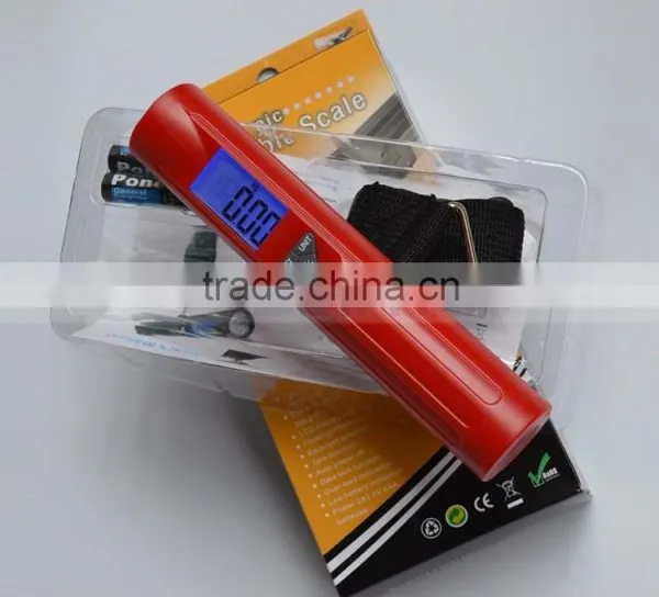 30 x 17mm Big Size LCD Screen 2 in One Fishing Or Travel LED Torch Luggage Scale photo-3