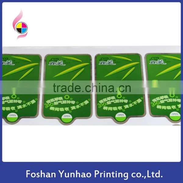 Vinyl Material and Waterproof Feature Custom Label Backage Sealing Sticker