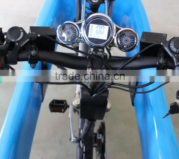 JOBO FRP Three Wheel Motor Cycle 1Kw Electric Rickshaw Pedicab, Velo Taxi photo-6