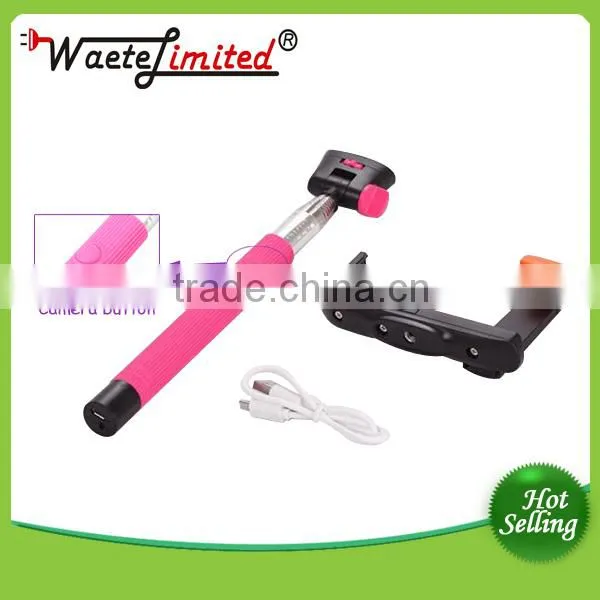 Colorful Smartphone Monopod Selfie Stick Portable Flexible Camera photo-3