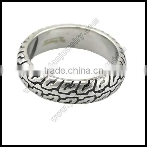 Simple Fashion Stainless Steel Band Ring photo-6