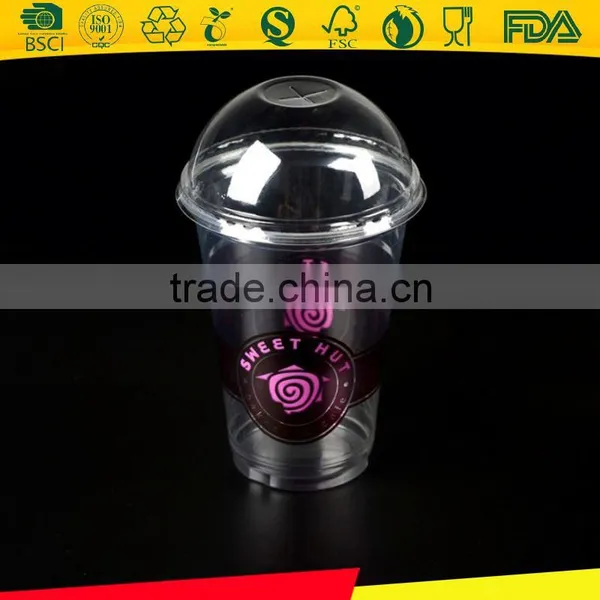 Plastic Cup Printing/custom Plastic Cups/plastic Smoothie Cups With Lids for Wholesale photo-4