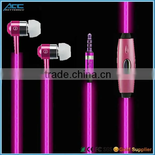 Fashion Glowing in the Dark EL Earphpne Flashing Headphones photo-4