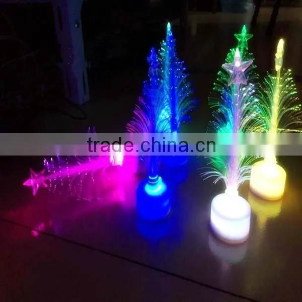 christmas decoration printing logo led tree mini led trees