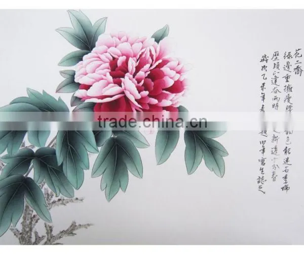 Pure Handmade Diy Painting by Numbers Famous Art Paintings Peony Paintings photo-5