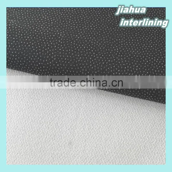 100% Polyester Woven Fusible Interlining Fabric,suits Bag Interlining