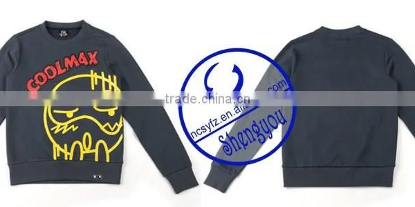 Wholesale Custom Polyester Cotton Mens Printing Pullover Sweatshirt photo-6