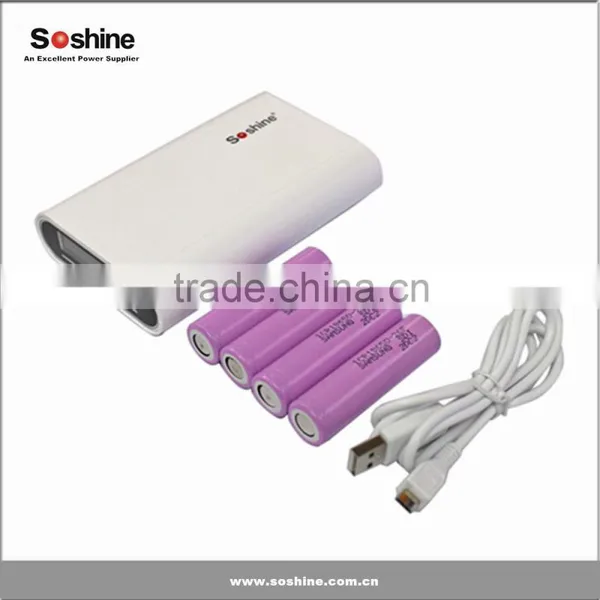 Soshine E3 Power Bank 4 x 18650 Power Bank for Mobile Phone for Camera and MP3 Plaeyr Power Bank Charger Power Bank Case photo-2