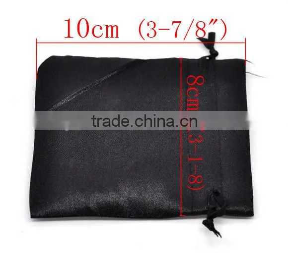 Black Small Satin Pouches photo-2