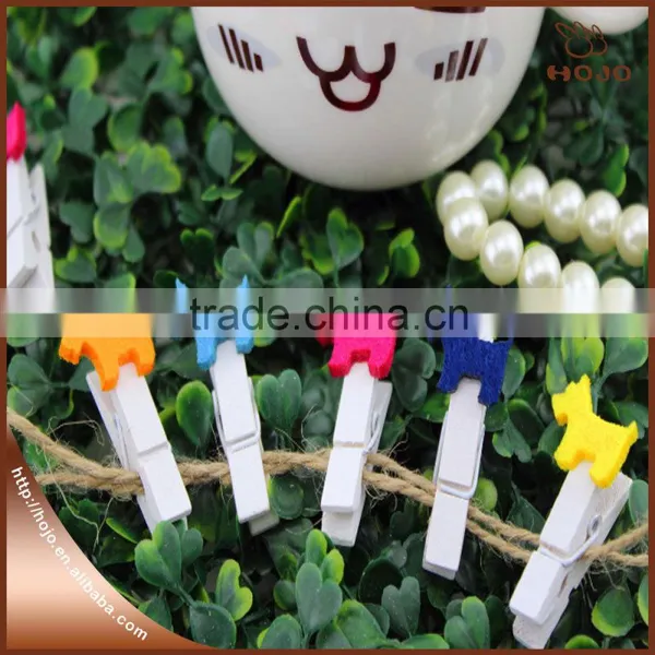 Non-woven Fabrics Horse Shaped Clips New Product Decorative Wood Clip