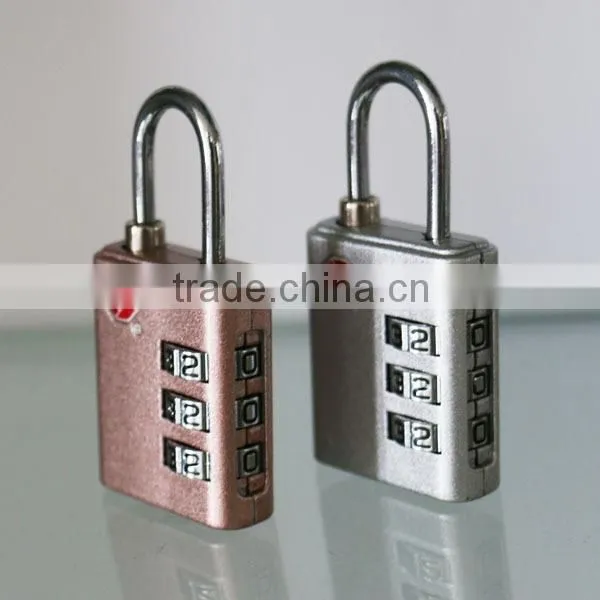 2016 TSA Padlock 3 Digital Unique Design Manufacturer Customized Design Combination TSA Lock photo-5