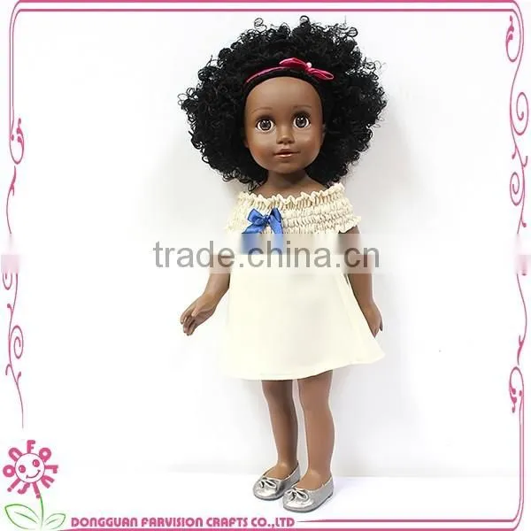 18 Inch Full Vinyl African Girl Dolls photo-3