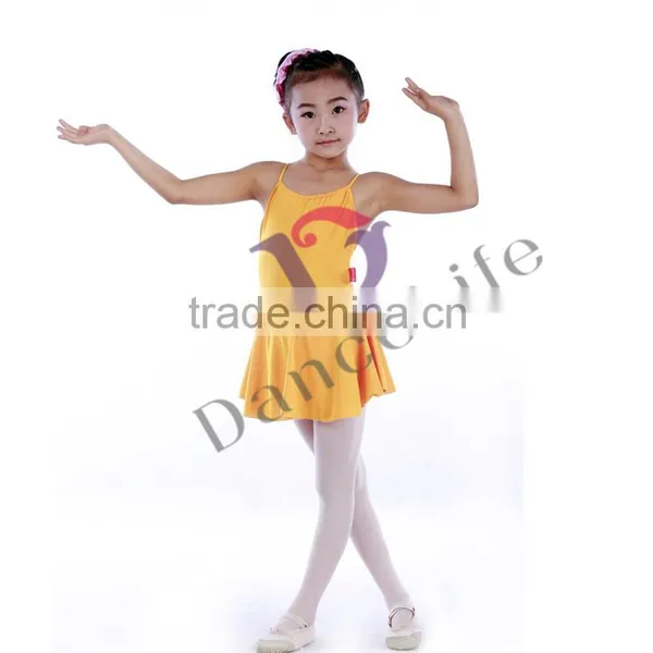 C2123 Ballet Dance Girls Camisole Leotards With Skirt photo-2