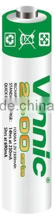 H240AA Ni-Mh Rechargeable Battery