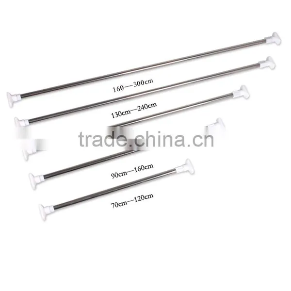 Easy Installation Corner Bathroom Shape Shower Curtain Pole / Rod / Rail Curved Mental Shower Curtain Rod photo-3