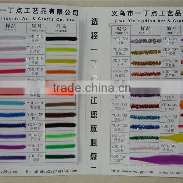 Craft Pipe Cleaners Chenille Stem Acrylic Pipe Stems 6mm 20pcs photo-3