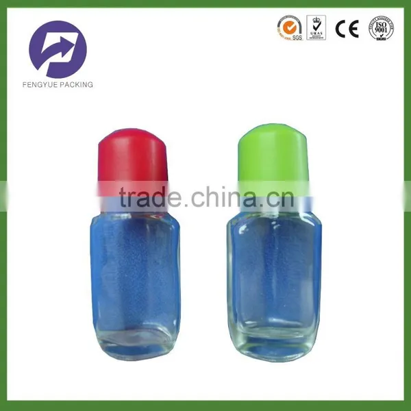 Classical Empty 50ml Diamond Shape Roll on Glass Bottle