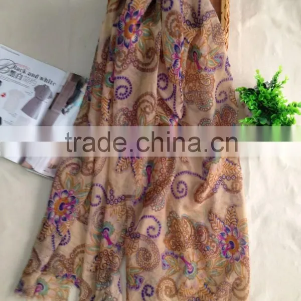 China Factory Custom Women Red Fashion Scarf,printed Scarf,pashmina Scarf photo-2