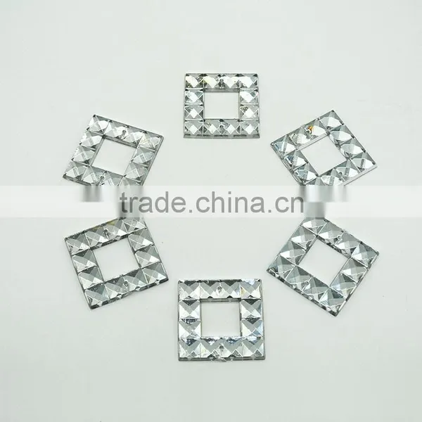 KC12 Suare 20*20 30*30mm Flat Back Sew on Acrylic Rhinestones for Fashion Decoration, Craft Making, Garment Bags Accessories photo-4