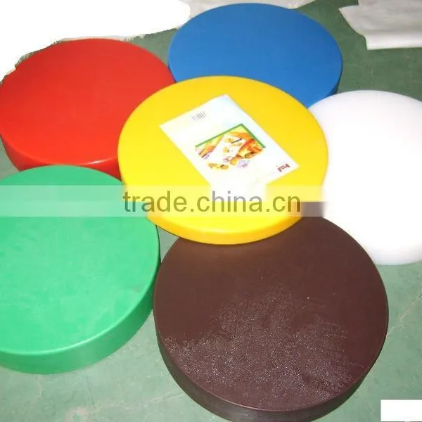Layered PE Colorful Round Plastic Cutting Board Convenient photo-2