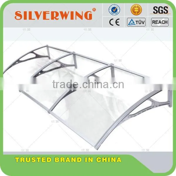 Environmental Friendly Rain Protect Door Canopy Awning Cover With Platic Awning Brackets and Polycarbonate Canopy photo-6