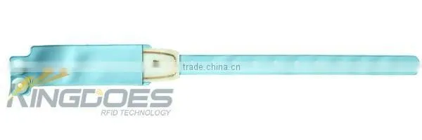 one-off pvc wristband 13.56 wristband iso 14443a customised color