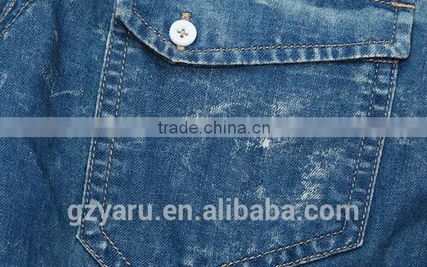 Men's Fashion Casual Washing Jeans Shirts photo-5