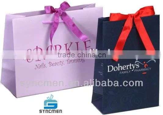 Hot Sale Luxury Ribbon Tie Custom Gift Bags photo-3