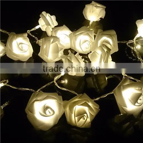 20L Battery Christmas Wedding Party Holiday Indoor Outdoor String Led Rose Light photo-2